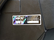 Load image into Gallery viewer, HKS OIL CHANGE RECORD PLATE