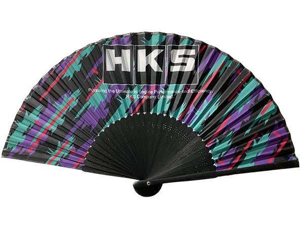 HKS JAPANESE FOLDING FAN OILCOLOR