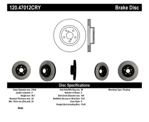 Stoptech 98-02/02 Subaru Forester/98-10 Impreza CRYO Rotor