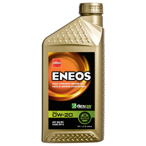 ENEOS 0W20 Fully Synthetic Motor Oil - 1 Quart